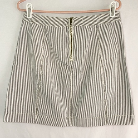 NWT Anthropologie PILCRO Blue & White Striped Skirt. Size 8 - Picture 4 of 6